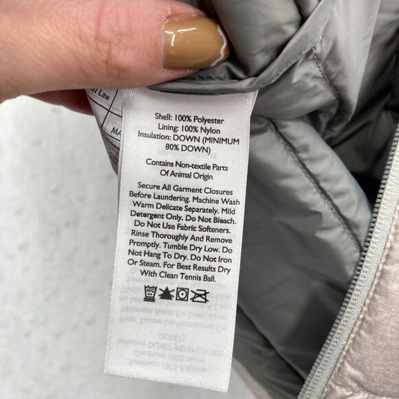 Eddie Bauer EB650 Goose Down Puffer Vest Women's Medium Beige Outdoor Travel - Picture 6 of 11